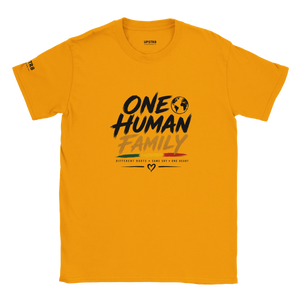 Upstr8 One Human Family T-shirt (Backprint)