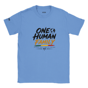 Upstr8 One Human Family T-shirt (Backprint)
