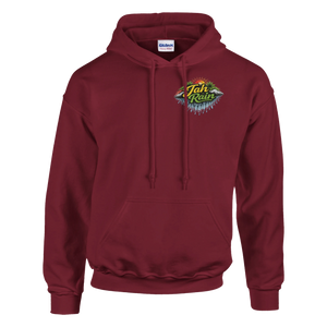 Jah Rain Waterfall/music Unisex Hoodie (Backprint)