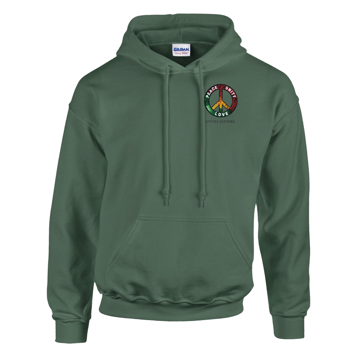 Upstr8 Peace Unisex Hoodie (Backprint)