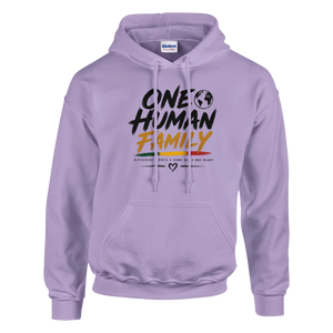 Upstr8 Unisex  One Human Family Hoodie (Backprint)