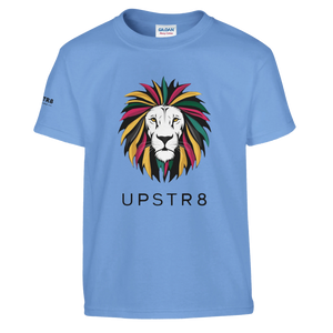 Upstr8 Lion Kid's Unisex T-shirt (Backprint)