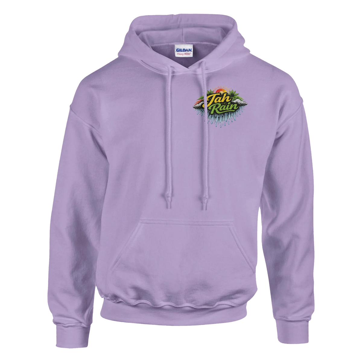 Jah Rain Waterfall/music Unisex Hoodie (Backprint)