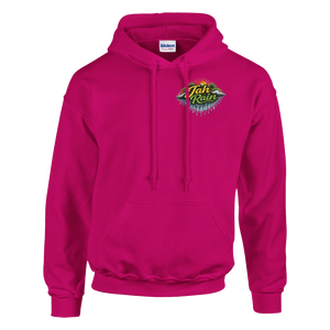 Jah Rain Waterfall/music Unisex Hoodie (Backprint)