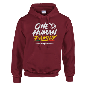 Upstr8 Unisex One Human Family Hoodie (Backprint)