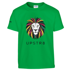 Upstr8 Lion Kid's Unisex T-shirt (Backprint)