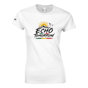 Upstr8 Women's Echo of Tomorrow T-shirt (Backprint)