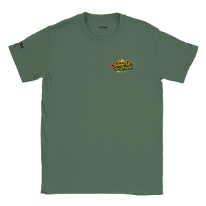 Upstr8 Wake Up/Roots Unisex T-shirt (Backprint)
