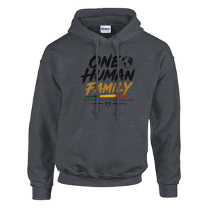 Upstr8 Unisex  One Human Family Hoodie (Backprint)