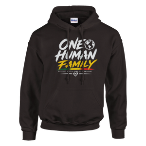 Upstr8 Unisex One Human Family Hoodie (Backprint)