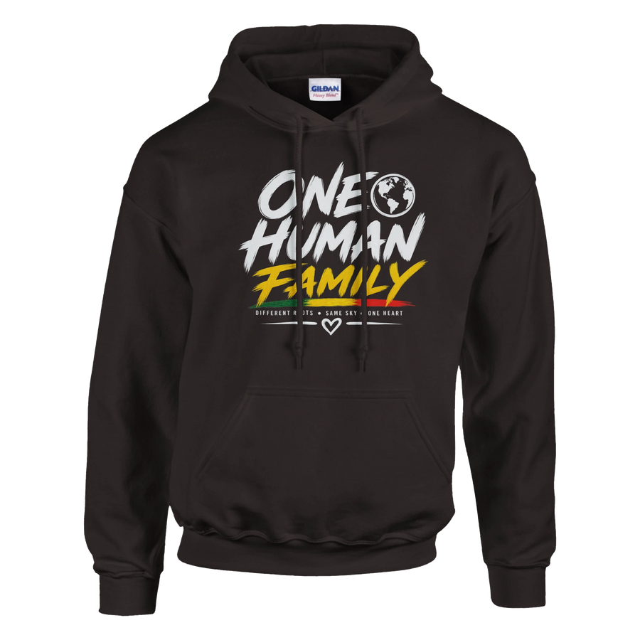 Upstr8 Unisex One Human Family Hoodie (Backprint)