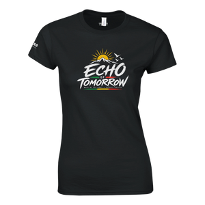 Upstr8 Women's Echo of Tomorrow T-shirt (Backprint)