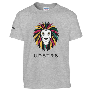 Upstr8 Lion Kid's Unisex T-shirt (Backprint)