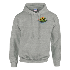 Jah Rain Waterfall/music Unisex Hoodie (Backprint)