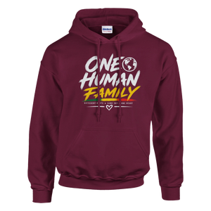 Upstr8 Unisex One Human Family Hoodie (Backprint)