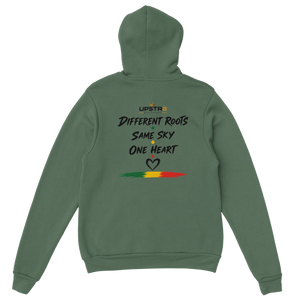 Upstr8 Unisex  One Human Family Hoodie (Backprint)