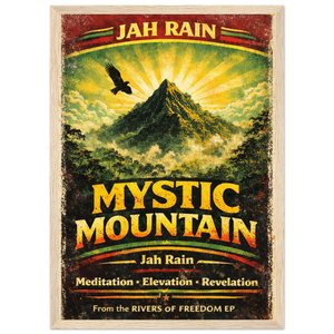 Mystic Mountain Wooden Framed Poster