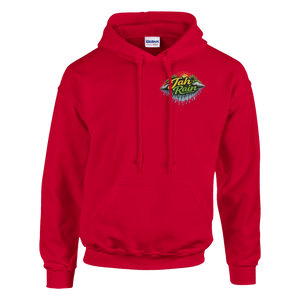 Jah Rain Waterfall/music Unisex Hoodie (Backprint)