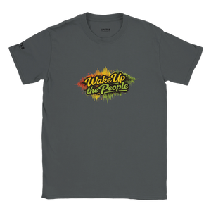 Upstr8 Wake Up/Roots Unisex T-shirt (Backprint)