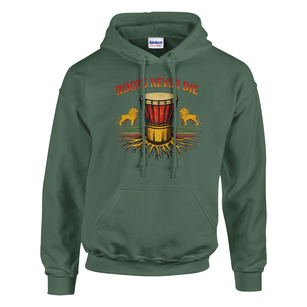 Upstr8 Roots/Music Unisex Hoodie (Backprint)