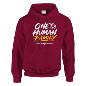 Upstr8 Unisex One Human Family Hoodie (Backprint)