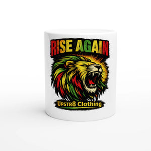 Upstr8 Rise Again White 11oz Ceramic Mug