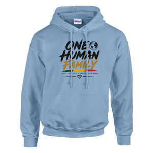 Upstr8 Unisex  One Human Family Hoodie (Backprint)