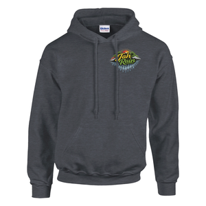 Jah Rain Waterfall/music Unisex Hoodie (Backprint)