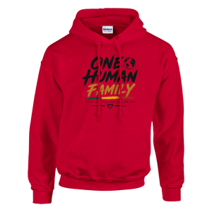 Upstr8 Unisex  One Human Family Hoodie (Backprint)