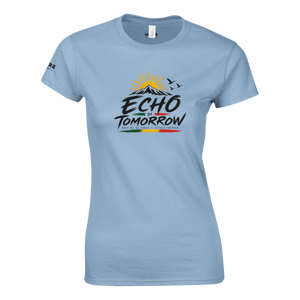 Upstr8 Women's Echo of Tomorrow T-shirt (Backprint)