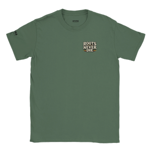Upstr8 Roots/Jah Rain Unisex T-shirt (Backprint)