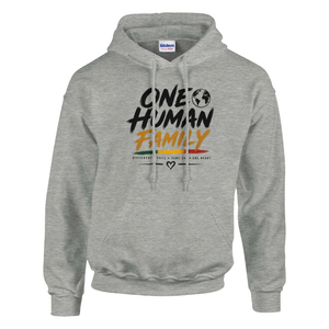 Upstr8 Unisex  One Human Family Hoodie (Backprint)