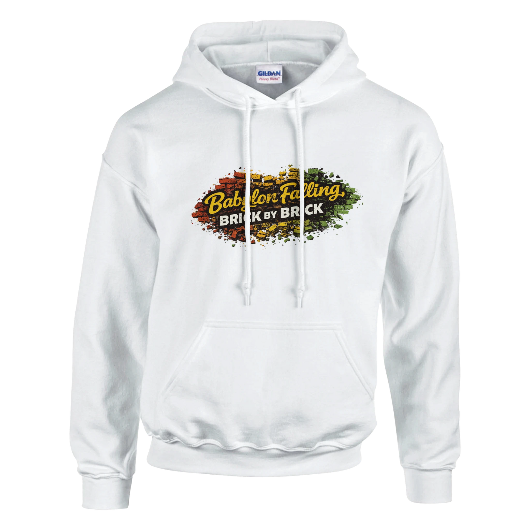 Upstr8 Babylon Falling Unisex Hoodie (Backprint)