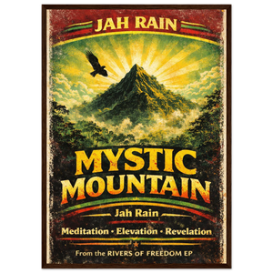 Mystic Mountain Wooden Framed Poster