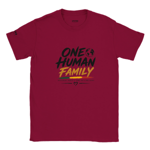 Upstr8 One Human Family T-shirt (Backprint)