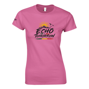Upstr8 Women's Echo of Tomorrow T-shirt (Backprint)