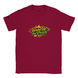 Upstr8 Wake Up/Roots Unisex T-shirt (Backprint)