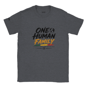 Upstr8 One Human Family T-shirt (Backprint)