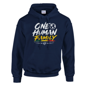 Upstr8 Unisex One Human Family Hoodie (Backprint)