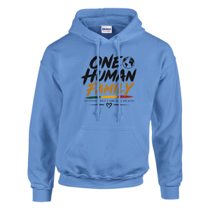 Upstr8 Unisex  One Human Family Hoodie (Backprint)