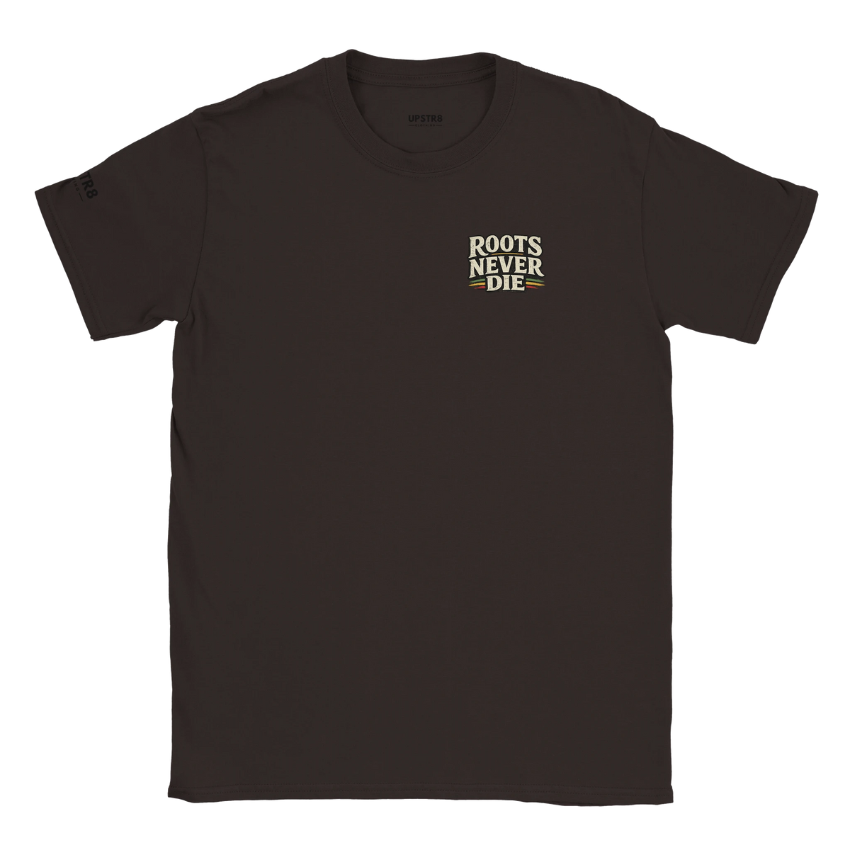 Upstr8 Roots/Jah Rain Unisex T-shirt (Backprint)