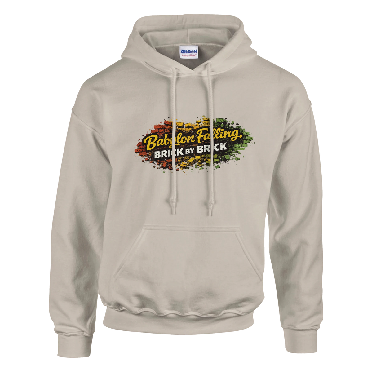 Upstr8 Babylon Falling Unisex Hoodie (Backprint)