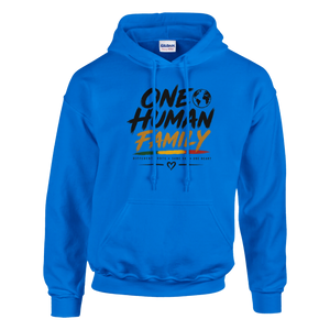 Upstr8 Unisex  One Human Family Hoodie (Backprint)