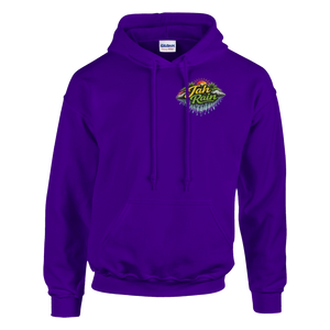 Jah Rain Waterfall/music Unisex Hoodie (Backprint)