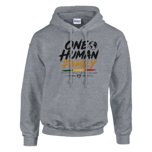 Upstr8 Unisex  One Human Family Hoodie (Backprint)