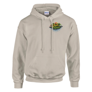 Jah Rain Waterfall/music Unisex Hoodie (Backprint)