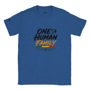Upstr8 One Human Family T-shirt (Backprint)