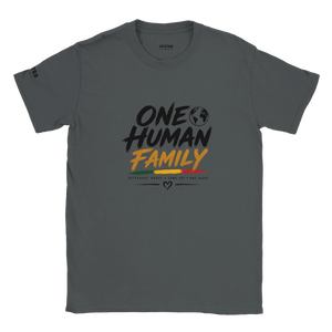 Upstr8 One Human Family T-shirt (Backprint)
