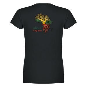Upstr8 African Roots Women's T-shirt (Backprint)
