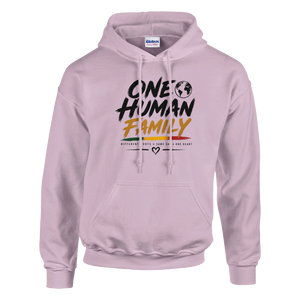 Upstr8 Unisex  One Human Family Hoodie (Backprint)